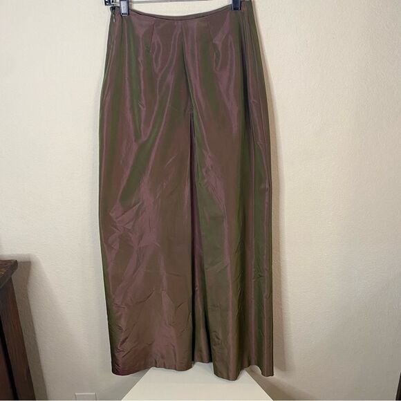 Harold's Vintage Long Skirt in Dusty Rose Olive Sz 6 - Picture 8 of 8